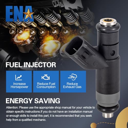 ENA 4 Holes Fuel Injectors Set of 4 Compatible with Replacement for Chrysler Dodge PT Cruiser Sebring 2004-2010 Caravan Neon SX Stratus 2004-2007 L4 2.4L Replacement for FJ483 8001490N FI11350S