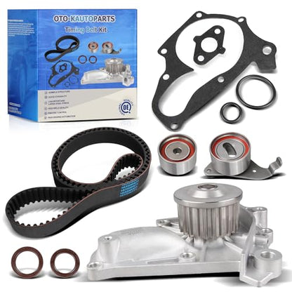 OTO-K Timing Belt Kit with Water Pump Compatible with Toyota Camry 1987-2001,RAV4 1996-2000,Celica 1987-1999,MR2 1991-1995,Solara 1999-2001,2.0L 2.2L 3SFE 3SFC 4SFE 4SFI 5SFE,Replace#TCKWP199 TBK138 - size: TBK138