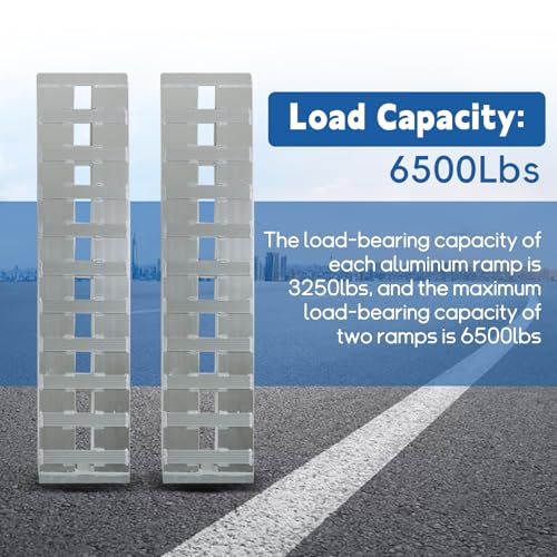 Silscvtt 2 Pcs 60 Inch x 12 Inch Aluminum Trailer Ramps