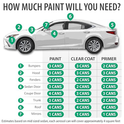 ERA Paints WA331D - Silvermist Metallic for BUICK Exact Match Automotive Touch Up Paint Spray - Premium Kit