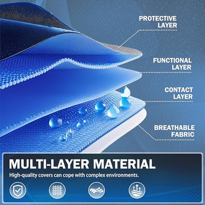 Car Cover Waterproof All Weather Outdoor Windproof Dustproof UV Protection Fit Tuck Cover M-Length Up to 210 inch - color: 4 Tuck Car Cover, size: Truck M-Length Up to 210 inch