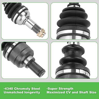 Front Rear Left/Right CV Axle Drive Shaft for Yamaha Grizzly 700 2007-2013, Grizzly 550 2009-2014, Kodiak 700 2016-2025, 2 Front & 2 Rear CV AXLE Full Set - size: Full Set