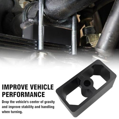2 Inch Universal Billet Aluminum Leaf Spring Lowering Block Kit - size: 2 Inch