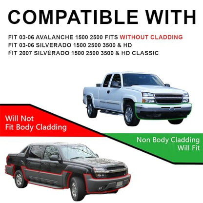 G-PLUS LED Headlights Compatible with Chevy Silverado 2003 2004 2005 2006, Fit Chevy Avalanche 2003-2006,Left & Right Bumper Headlamps Clear Lens Black Housing Clear Reflector,faros delanteros - size: [LED Clear] 2003-2006 Chevy Silverado