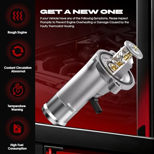 Upgrade Aluminium Engine Coolant Thermostat Housing Assembly Fit for RAM