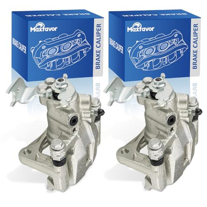 Maxfavor 19B3359 19B3358 Rear Pair Disc Brake Calipers Assembly w/Bracket