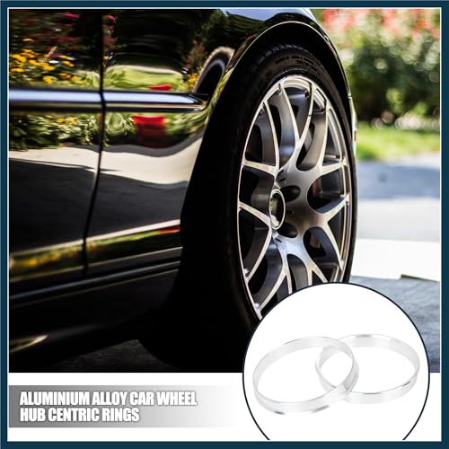 4pcs 66.6 to 64.1 mm Aluminium Alloy Car Hub Centric Rings Wheel Bore Spacer Automotive Parts