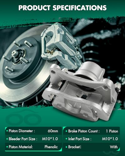 SCITOO Front Right Disc Brake Caliper With Bracket 18B5423 - size: Front Passenger[18B5423]