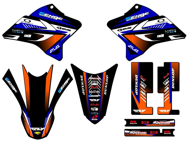 2005-2025 TTR 230 SURGE Blue Base Kit Compatible with Yamaha | Senge Graphics Inc - color: Blue, size: Base Kit