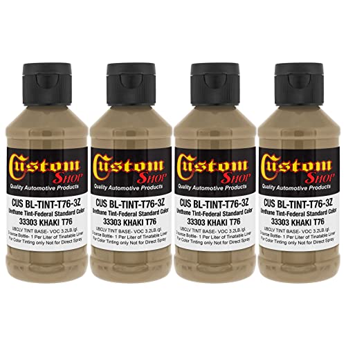 Custom Coat 3 Ounce, Khaki, Bedliner Tint Concentrate, 4 Pack - color: Khaki, size: 3-Ounce (Pack of 4)