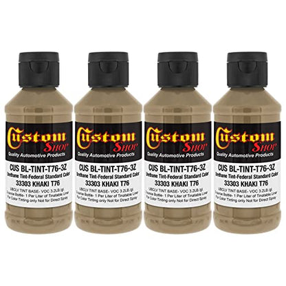 Custom Coat 3 Ounce, Khaki, Bedliner Tint Concentrate, 4 Pack - color: Khaki, size: 3-Ounce (Pack of 4)