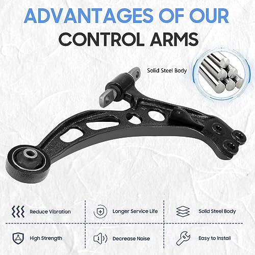 Front Lower Left Right Control Arm Assembly Suspension Kit for 1992-2001 Toyota Camry, 1999-2003 Lexus RX300, 1995-1997 Toyota Avalon, 1992-2001 Lexus ES300(2pc)