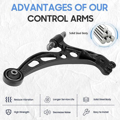 Front Lower Left Right Control Arm Assembly Suspension Kit for 1992-2001 Toyota Camry, 1999-2003 Lexus RX300, 1995-1997 Toyota Avalon, 1992-2001 Lexus ES300(2pc)