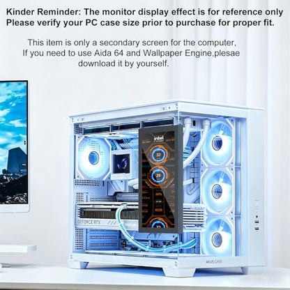 10.1 Inch Secondary Mini Monitor,IPS Stretched Bar LCD Travel Display