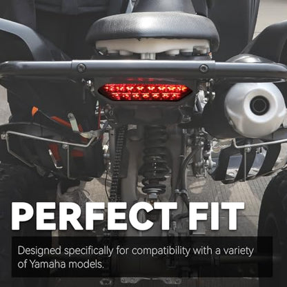 LED Tail Light for Yamaha Raptor 700 700R, Smoked Black