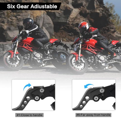Motorcycle 7/8" 22mm Handlebar Brake Master Cylinder Clutch Lever - color: Black