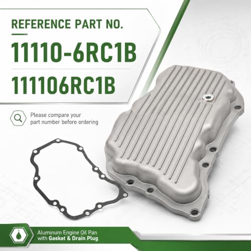 11110-6RC1B Engine Oil Pan Compatible with Rogue 2021-2024 1.5L