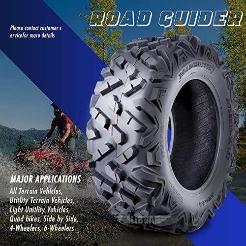 ROADGUIDER Set 4 ATV UTV Tire 26x8-14 Front & 26x10-14 Rear 6PR All Terrain - size: 26x8-14 & 26x10-14