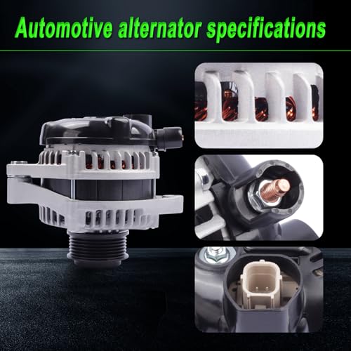 130 Amp Alternator Compatible with 2014-2017 Odyssey 3.5L V6 - size: 2014-2017 Odyssey 3.5L V6