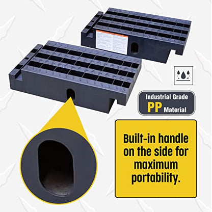 MAXXHAUL 50710 Middle Section (Extension) for 50709 Detachable Removable Poly Black Car Ramp Set (Pair) - style: Ramp Extensions