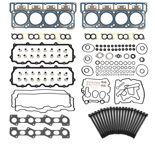 6.0 Cylinder Head Gasket Set w/Head Bolts Fit for Ford 2003-2010 HS54450 - size: 6.0 Cylinder Head Gasket Set w/Head Bolts