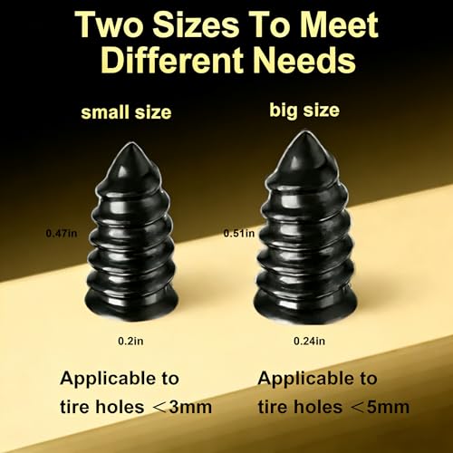 32 PCS Tire Plugs Kit,Tire Repair Kit with Plugs, Screw in Tire Plugs with Needle Nose Pliers & Phillips Screwdriver, Self-Service Flat Tire Repair Plug Kit for Car, Motorcycle, Bicycle - size: 32 Pcs