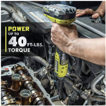 RYOBI ONEAND HP 18V BRUSHLESS Cordless 1/4 in. Extended Reach Ratchet Tool ONLY PBLRC01B