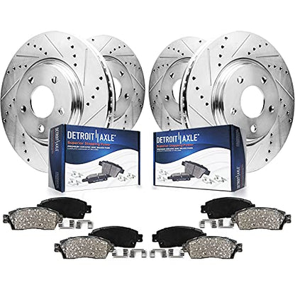Detroit Axle - 8pc Brake Kit for Mercedes-Benz ML250 ML350 ML400 GLE350 - size: 8PR53527/KIT