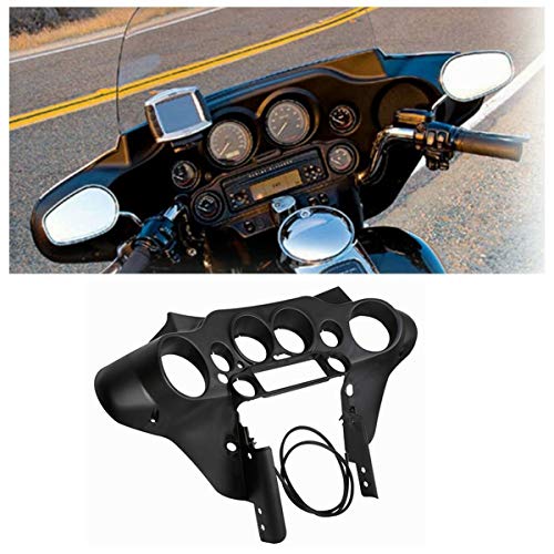 TCMT Batwing Inner & Outer Cowl Fairing Fit For Harley Touring Street Glide FLHX Electra Glide Ultra Classic FLHT FLHTC FLHTCU 1996-2013 (Inner & Outer Fairing) - color: Black Fairing Set#1