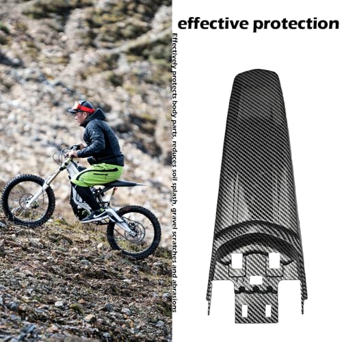 Extended Rear Fenders Longer Tail Guard for Surron Light Bee X/S and Segway X160/X260 (Carbon Fiber Pattern) - color: Carbon Fiber Pattern
