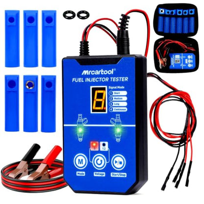 MRCARTOOL Fuel Injector Tester 5V/12V 8 Modes Cleaner Kit for GDI/FSI/EFI