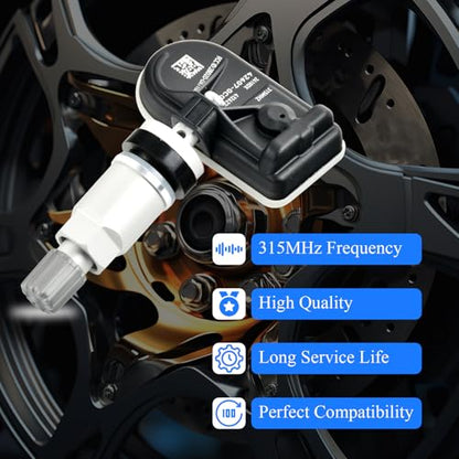 TPMS 315MHz Tire Pressure Sensor 4-Pack - size: 4260708010;426070C050;426070C060;426070C080