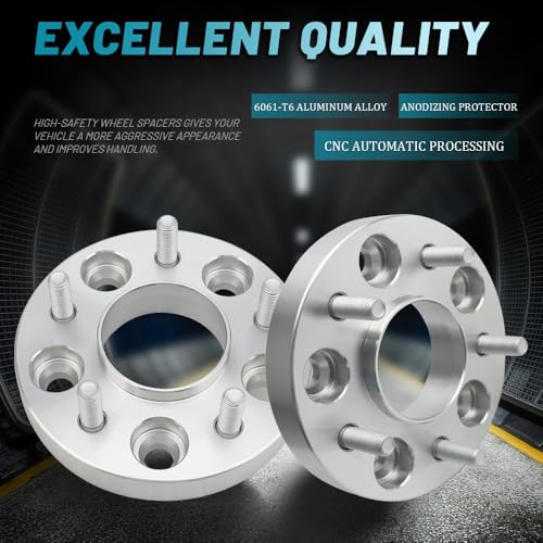 IRONTEK 5x120mm Wheel Spacers Compatible for BMW 323ci,M3, 525i, 525xi, 528i, 530i, 530xi, 535i, M5, 633i, 635i,M6, 730i, 840ci, 840i, 850ci,Forged 1 inch Thread Pitch M12x1.5 Hub Bore 72.6mm 4PCS - size: 5x120-1.5in-4PCS
