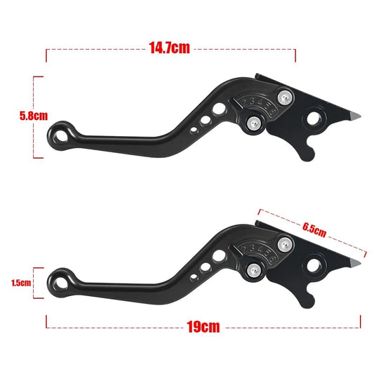 MT07 MT 07 MT-07 2019-2024 2015 for Motorcycle CNC Parts Short Brake Clutch Levers Adjustable Black - color: Black