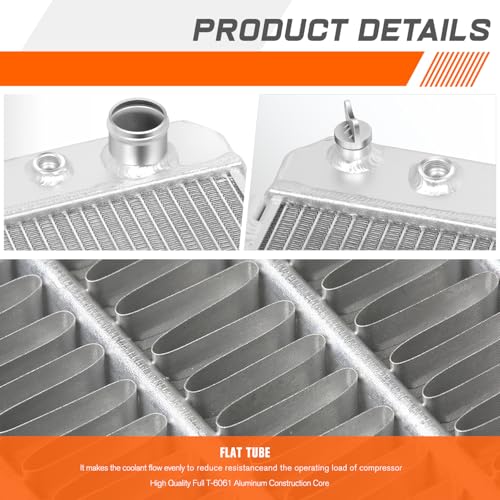 3-Row Full Aluminum Racing Radiator Compatible with 87-06 Jeep Wrangler YJ/TJ 2.4-4.2