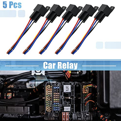 uxcell for JD-1914 5pcs DC 12V 40A Universal Car Relay Switch