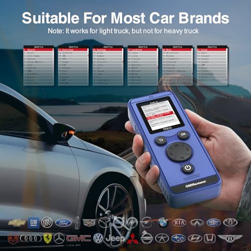 OBDResource TPMS Relearn Tool for Auto Tire Pressure Monitor System Sensor Activation TPMS Reset Tool TPS10 for Buick, for Ford, for Jeep, for Dodge Series Vehicles/Most GM Series Vehicles