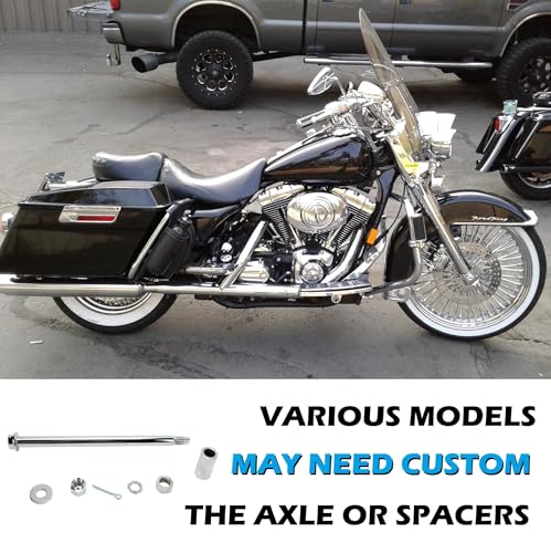 FatFlex Rear Wheel for Harley Touring Dyna Softail Sportster 18” - color: 18" x 3.5", Chrome+Chrome+Chrome