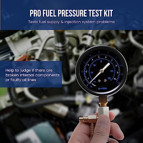 Lichamp Automotive Fuel Pressure Test Kit, for Car/Truck/Motorcycle