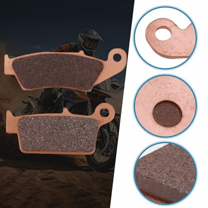Front and Rear Brake Pads for Honda XR650L XR250 XR400 XR650 CR125 CR250 Suzuki DRZ400 DRZ400SM RM125 Yamaha YZ125 YZ250 WR250 Kawasaki KX125 KX250