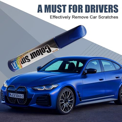Touch Up Paint for Cars, Car Scratch Repair Pen, Quick & Easy Solution to Erase Car Scratch Paint Pen, Automotive Paint Scratch Remover for Cars Paint Scratch Repair (Blue) - color: Blue