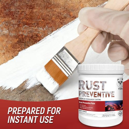 YOA Metal Paint, Water-Based Rust-Proof Paint, 16 fl oz, Metal Primer and Protective Coating, Rust-Proof Coating, Permanently Prevents Rusts (Matte Black) - color: Black, size: 16 Fl Oz (Pack of 1)