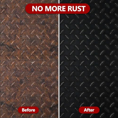 Rust Converter & Metal Primer, 141 Fl Oz Black Rust Inhibitor Paint for Metal, Automotive Rust Reformer, Industrial Grade Water Based, Heat Resistance & UV Resistant - size: Black-141 FL OZ