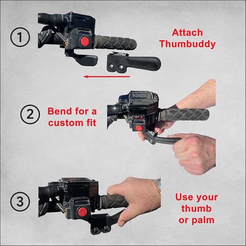 Thumbuddy Pro ATV Throttle Extender - Model TB2 Black - size: One Size
