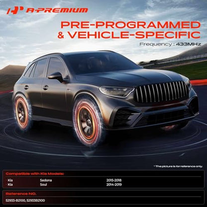 A-Premium 433MHz Pre-programmed TPMS Sensor Tire Pressure Monitoring Sensor