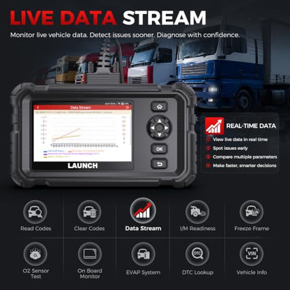 Launch CRP129HD Heavy Duty Truck Scanner with DPF Regen & 7+ Resets