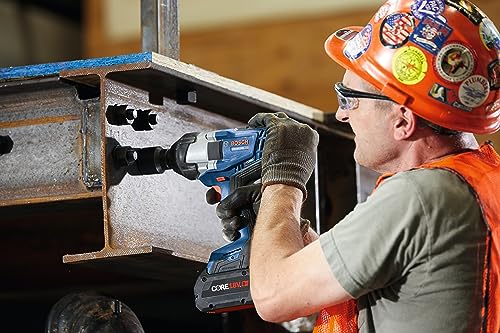 BOSCH GDS18V-740CB14 PROFACTOR™ 18V Connected 1/2 In. Impact Wrench Kit with Friction Ring and (1) CORE18V 8 Ah High Power Battery - style: w/ 18V 8 Ah Battery & Bluetooth Connectivity