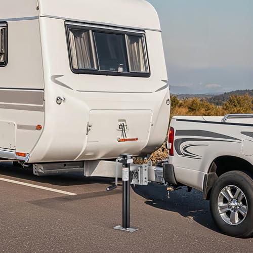 VEVOR 5000 lbs Dynamic Load Capacity, Heavy Duty Swivel Bolt-on Trailer Jack, 14.3" Lift Trailer Jack Stand with Handle for RV, Horse, Utility, and Yacht Trailers - size: 5000lbs