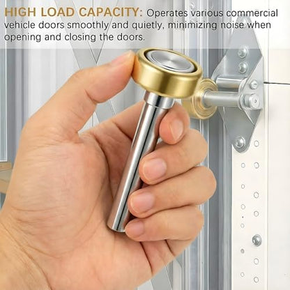 2 Pack 1" Truck Trailer Door Rollers,Box Truck, Heavy-Duty Truck Trailer Door Wheels Rollers Replacement Parts Hardware,Commercial Vehicle Doors 7/16'' Diameter X 2-3/4'' Long Rod