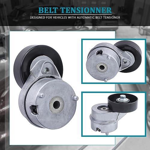 IRONTEK 419-211 Belt Tensioner Assembly with Pulley Compatible for Ford E-150 E-150 Club Wagon E-150 Econoline E-150 Econoline Club Wagon E-250#38138 89260 305260 49232 - size: 89260